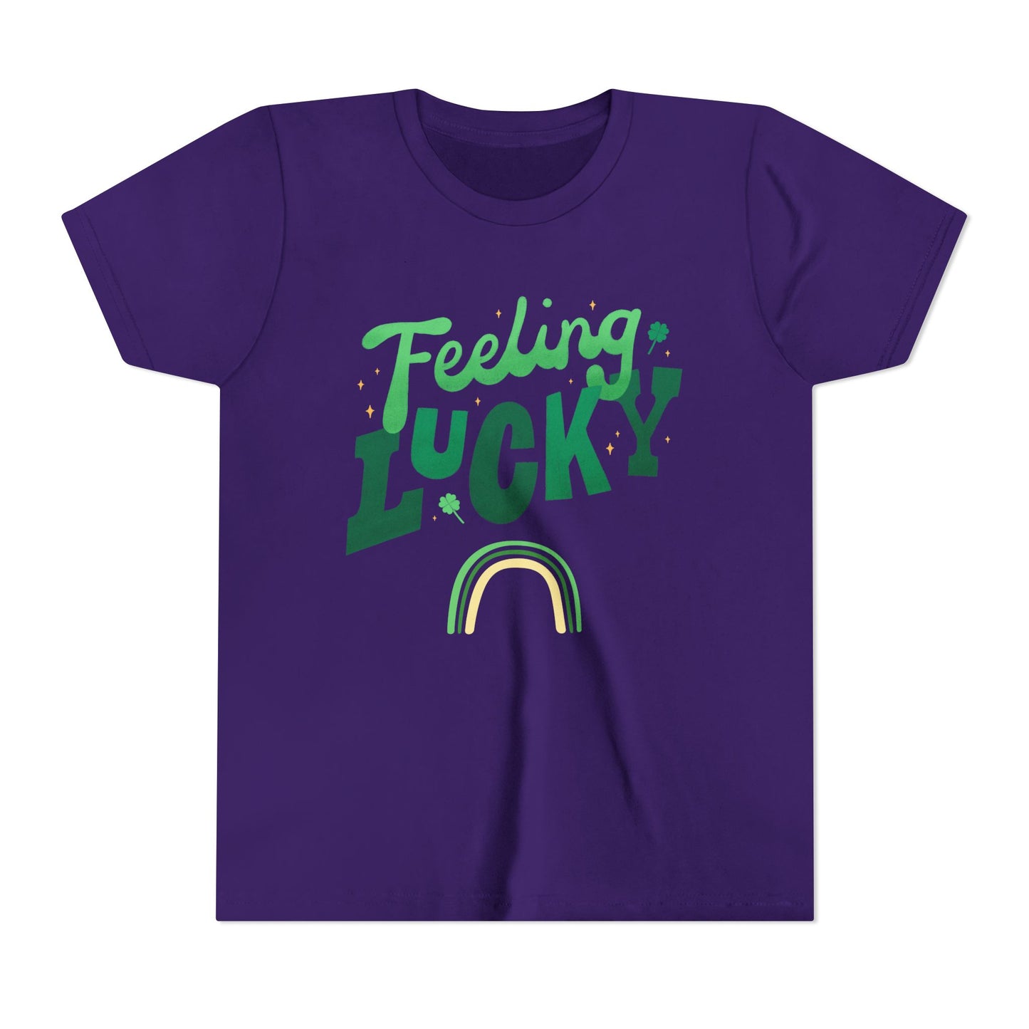 Feeling Lucky rainbow Youth Tee | St. Patrick's Day kids shirt
