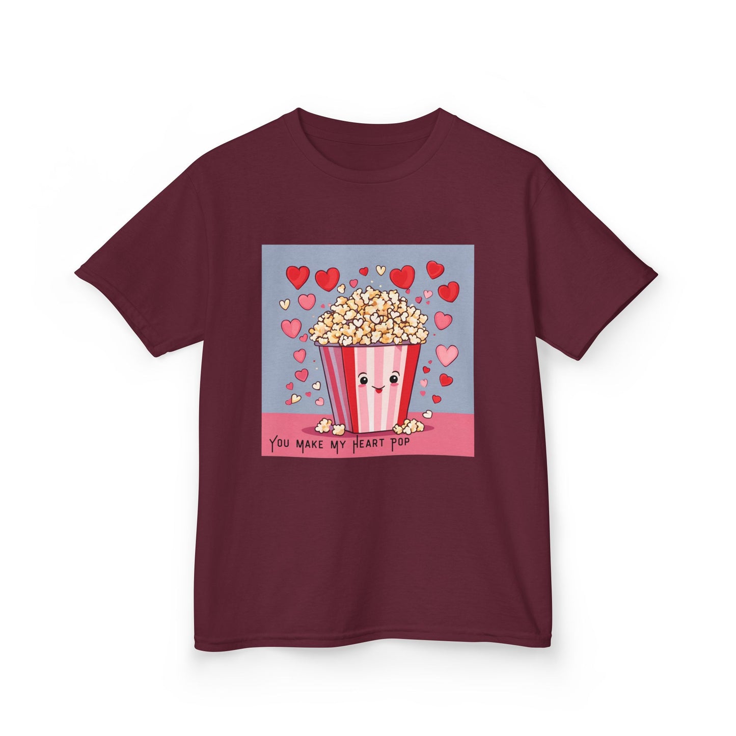 You Make My Heart Pop - Popcorn Valentine's Kids Tee