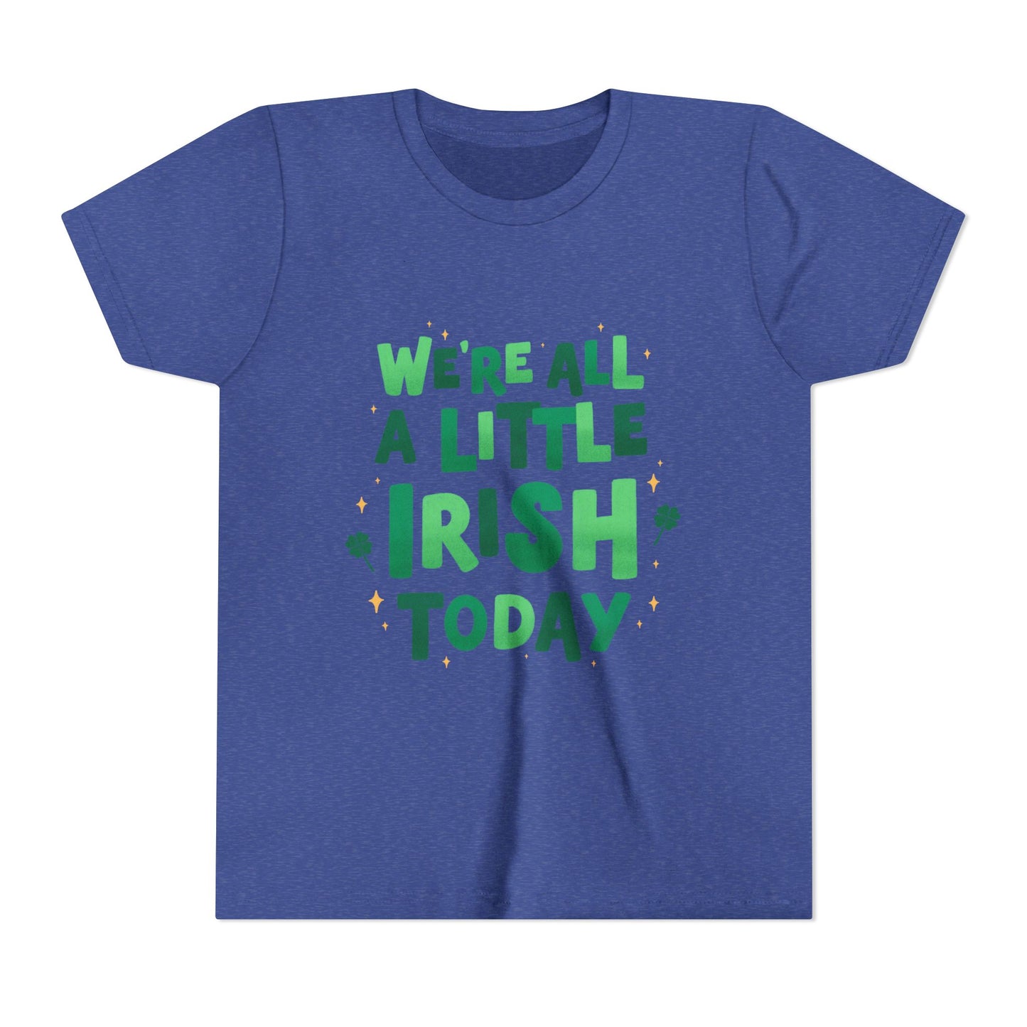 We are All A Little Irish Today Youth Tee | St. Patricks Day Shamrock Shirt