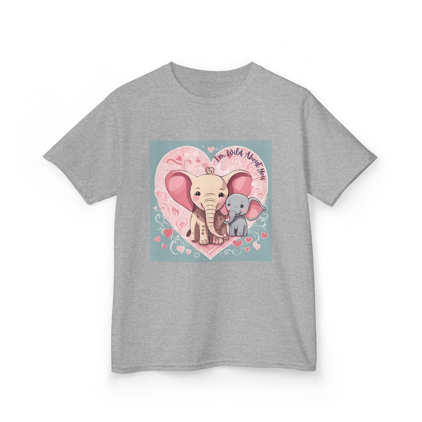 I'm Wild About You - Elephant Duo Valentine's Kids Tee