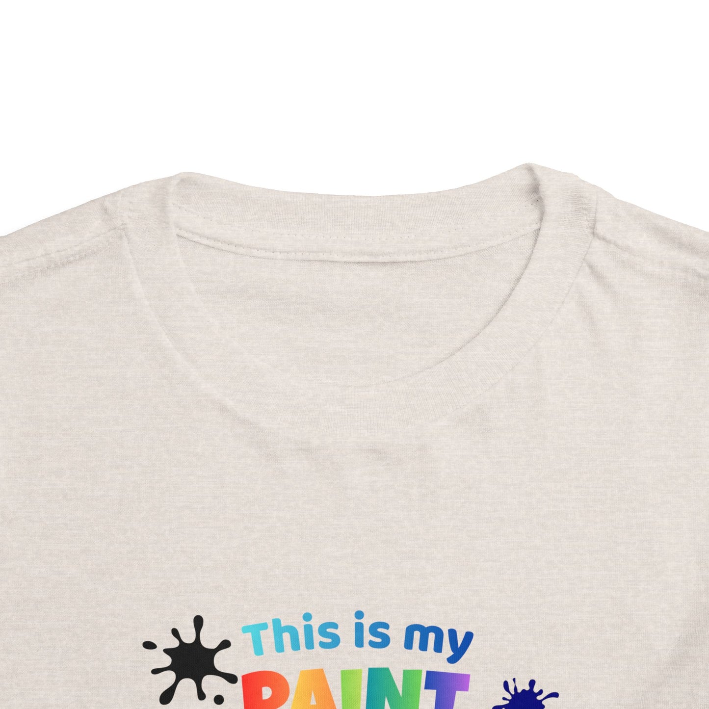 This Is My Paint Shirt Toddler Tee | Colorful Paint Palette Drips, Art Splash Design