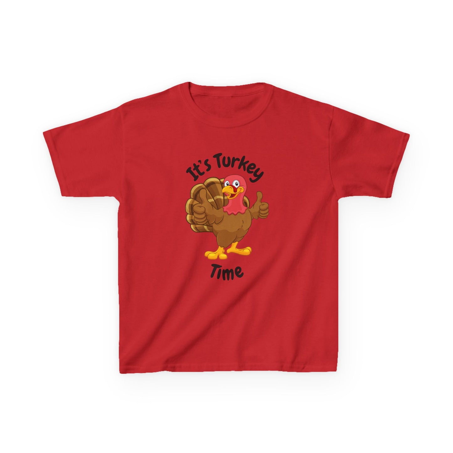 It's Turkey Time Kid Tee - Fun Thanksgiving Shirt for Boys and Girls