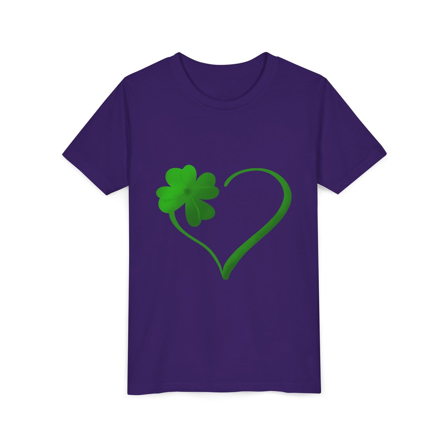 Shamrock Heart Youth Tee | St. Patrick's Day Clover Kids Shirt