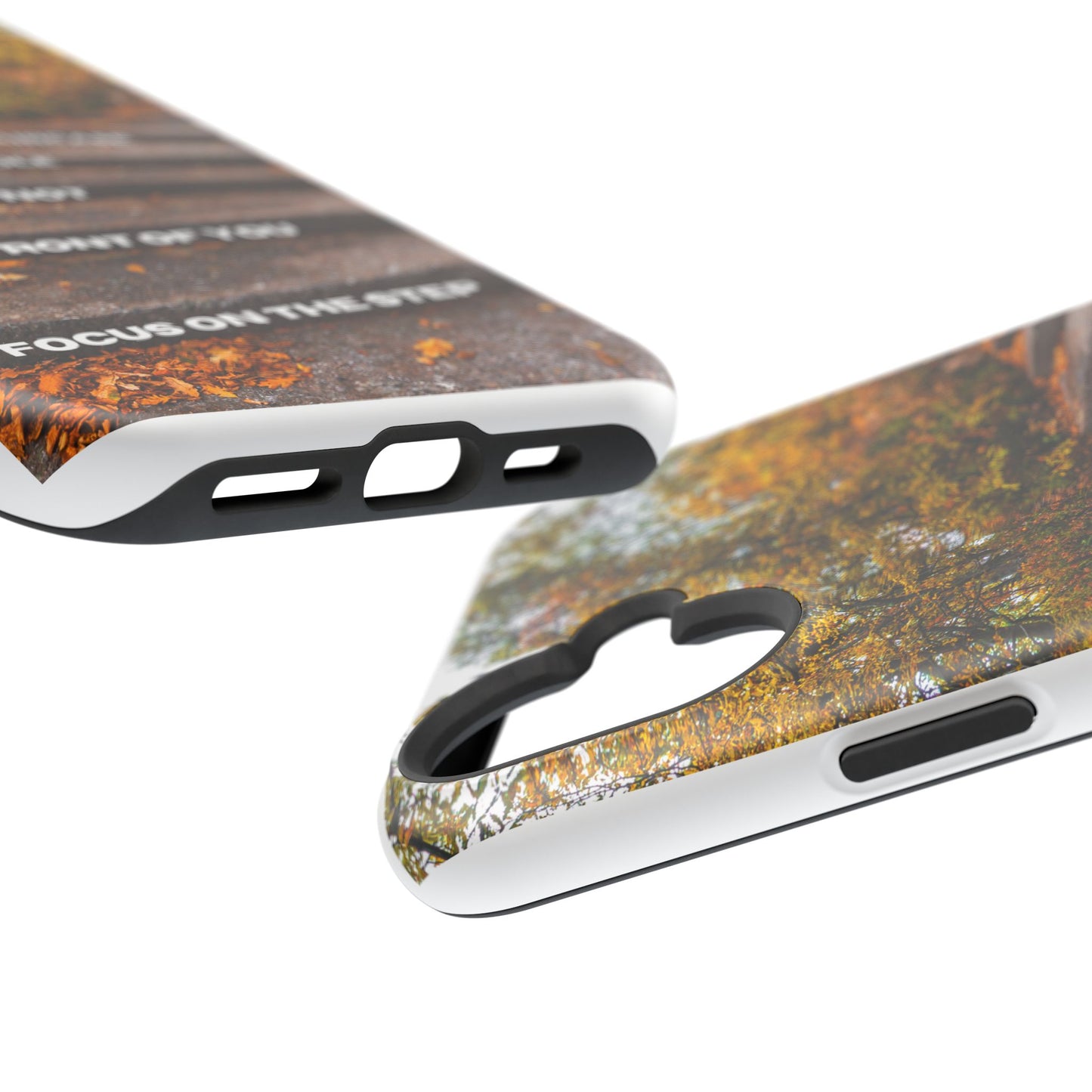 Autumn Steps: Focus on the Journey - Positive Reminder Phone Case