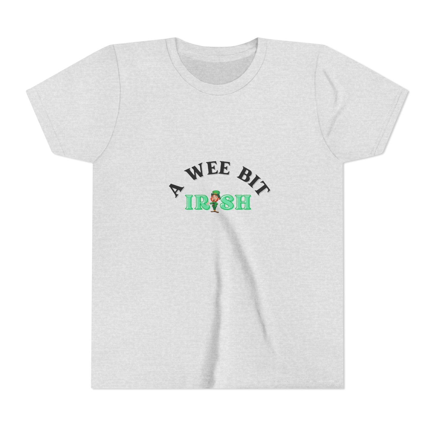 A Wee Bit Irish Youth Tee | St. Patrick's Day Shamrock Kids Shirt