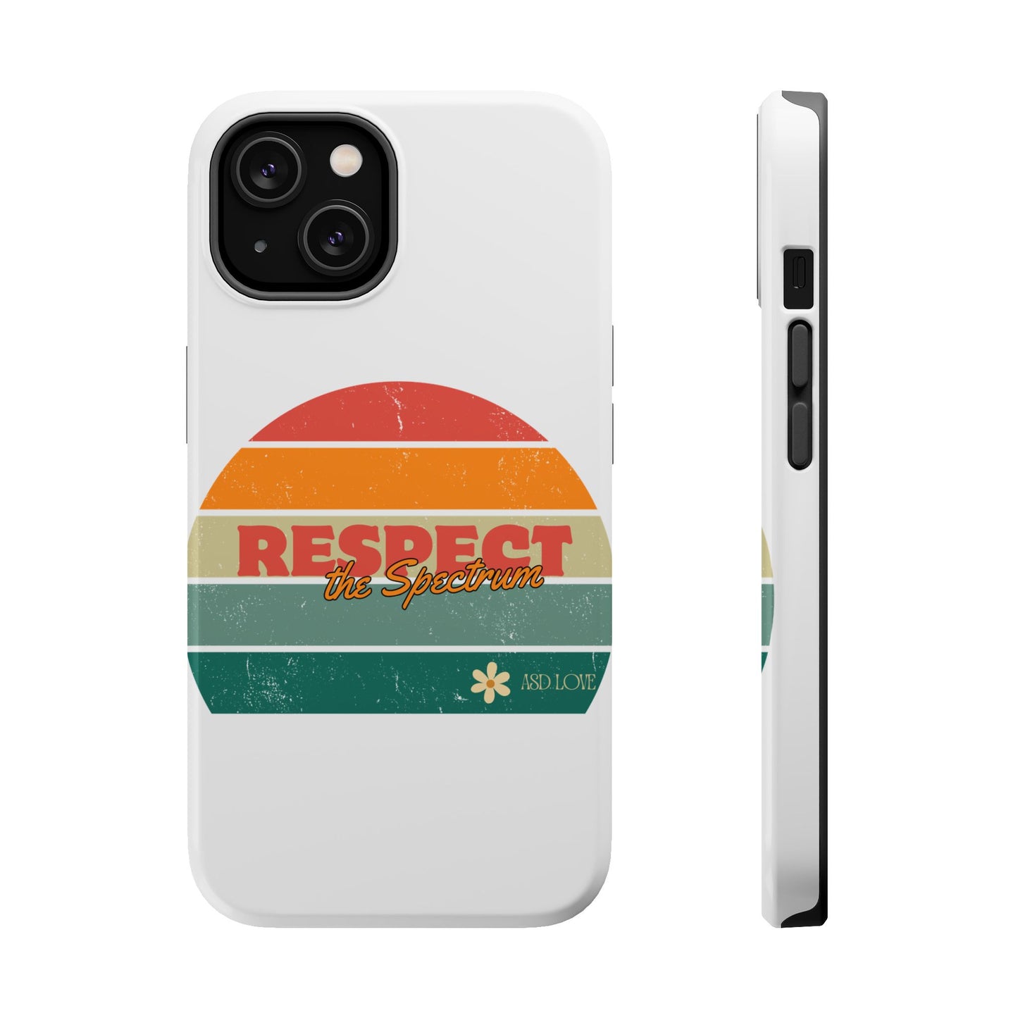 Vintage Rainbow: Respect the Spectrum - ASD Awareness Phone Case