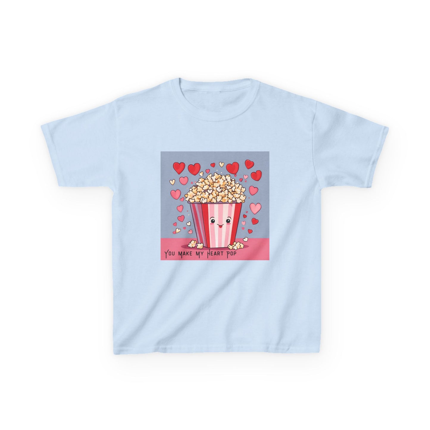 You Make My Heart Pop - Popcorn Valentine's Kids Tee