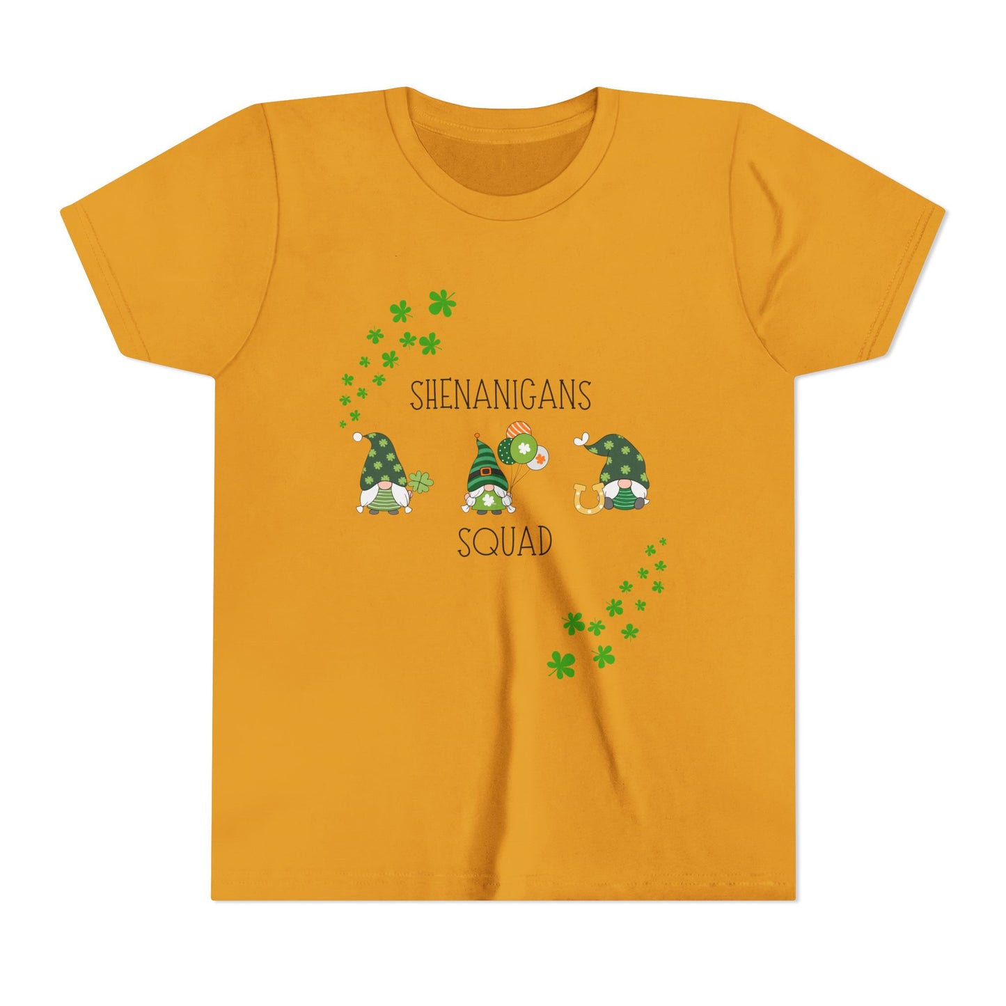 Shenanigans Squad Gnomes Youth Tee | St. Patrick's Day Shamrock Kids Shirt