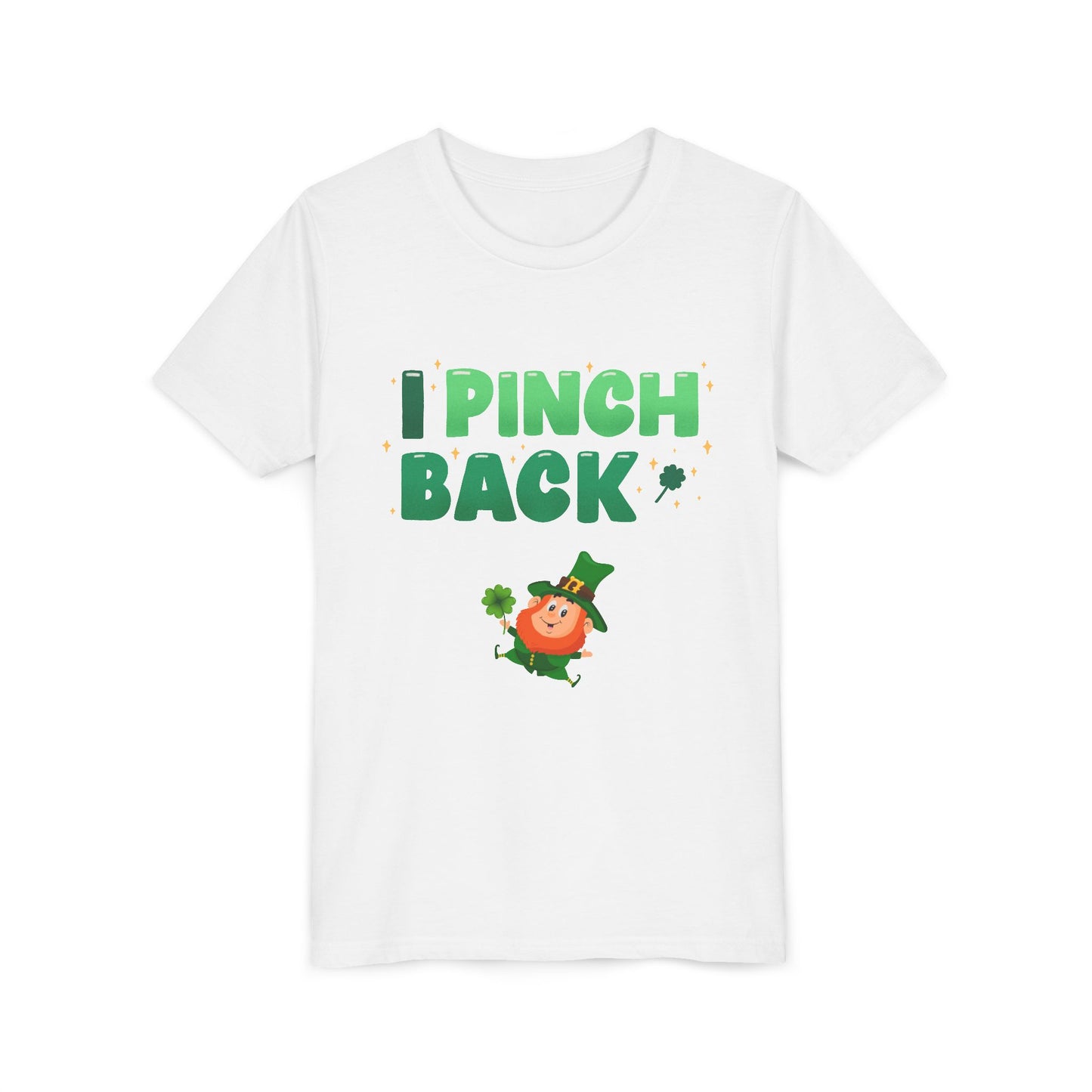 I Pinch Back Leprechaun Kids T-Shirt | St. Patrick's Day Shamrock Tee