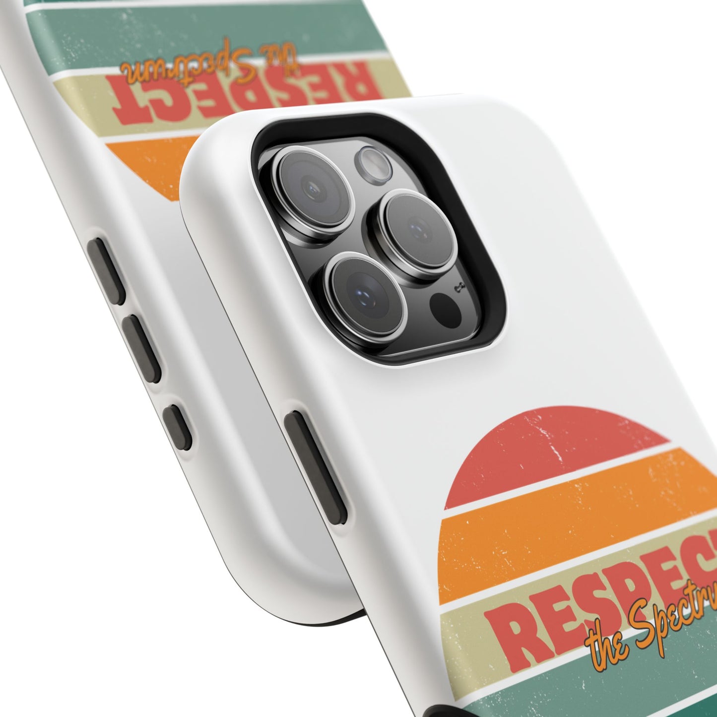 Vintage Rainbow: Respect the Spectrum - ASD Awareness Phone Case