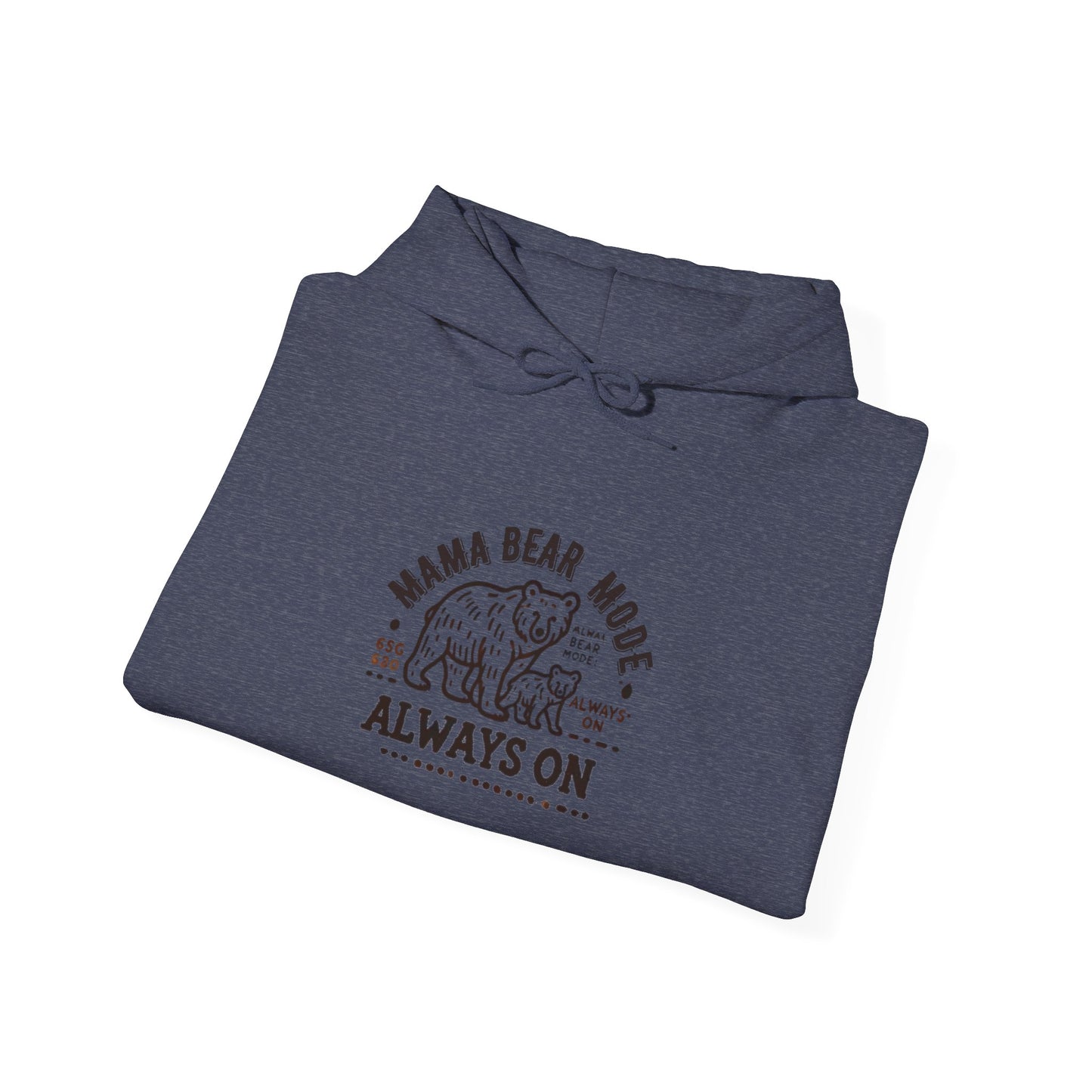 Vintage Mama Bear Mode - Always On Hoodie - Cute Gift for Moms, Perfect for Birthdays, Mother's Day, Relaxation, Everyday Wear