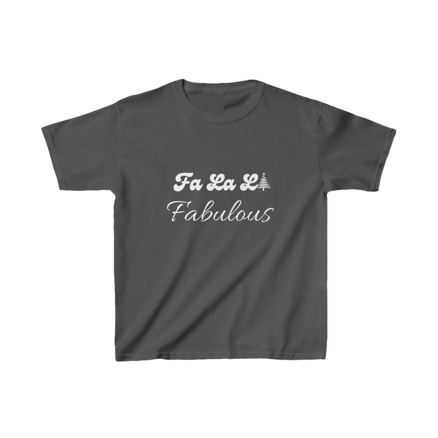 Fa La LA Fabulous Kids Tee - Fun Christmas Shirt for Boys and Girls