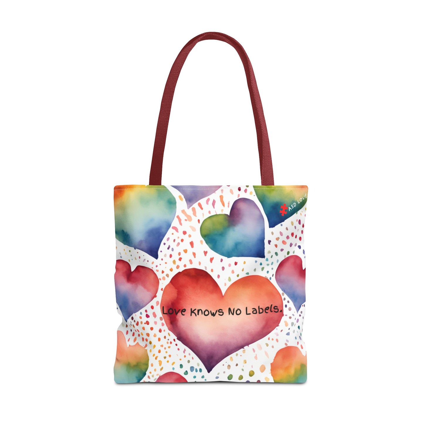Love Knows No Labels Heart Balloons Tote Bag - Rise Above Division