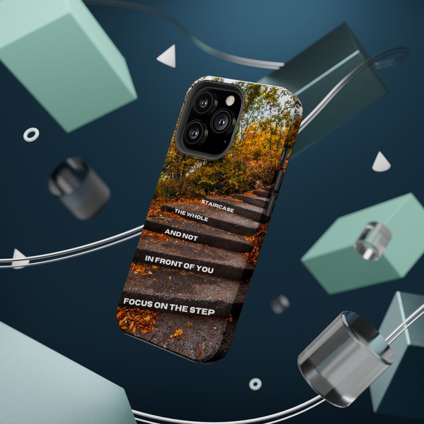 Autumn Steps: Focus on the Journey - Positive Reminder Phone Case