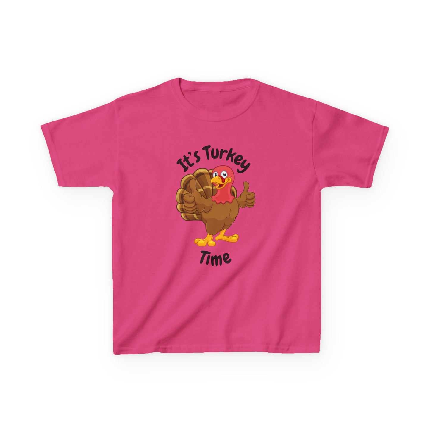 It's Turkey Time Kid Tee - Fun Thanksgiving Shirt for Boys and Girls