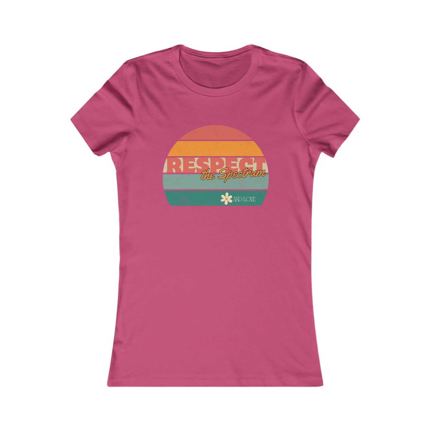 Respect the Spectrum | Women's Favorite Tee | Autism Awareness | Diversity and Inclusivity