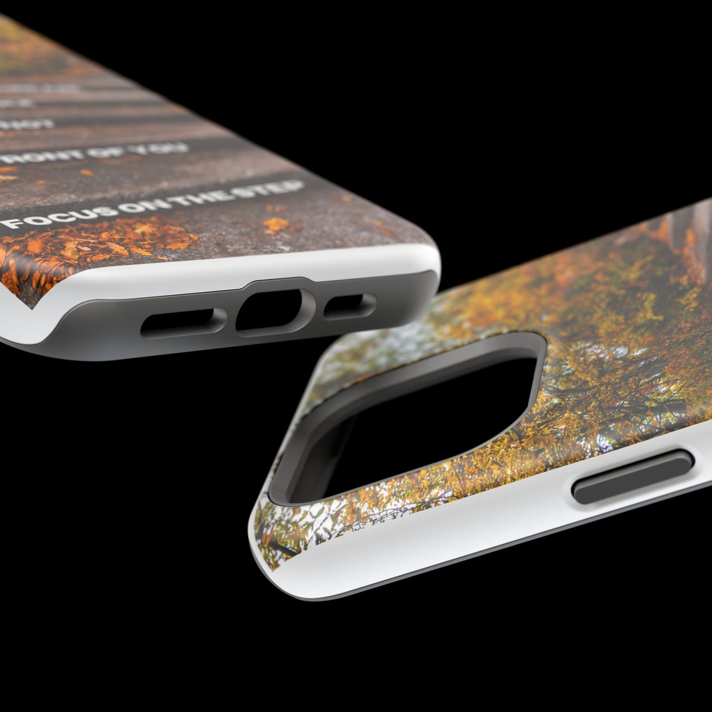 Autumn Steps: Focus on the Journey - Positive Reminder Phone Case