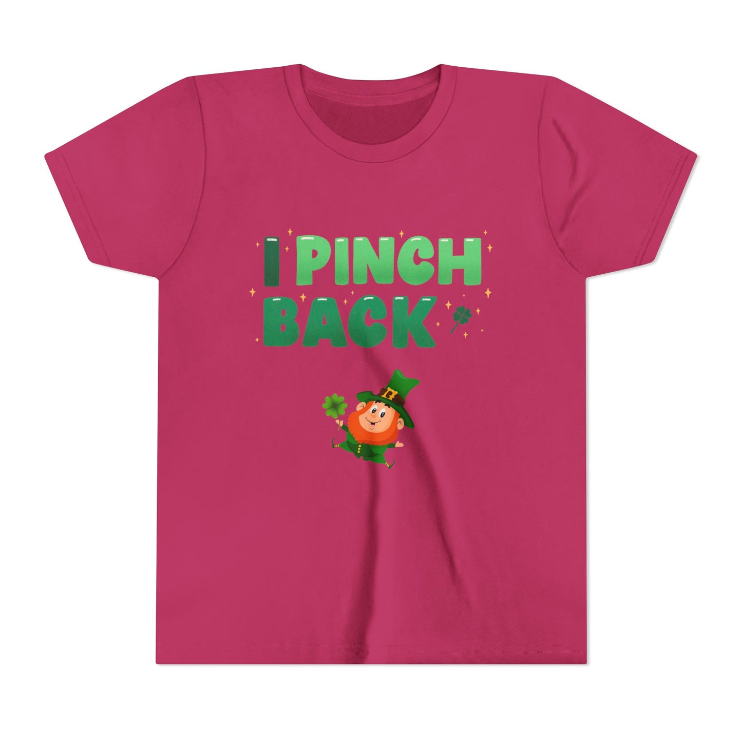 I Pinch Back Leprechaun Kids T-Shirt | St. Patrick's Day Shamrock Tee