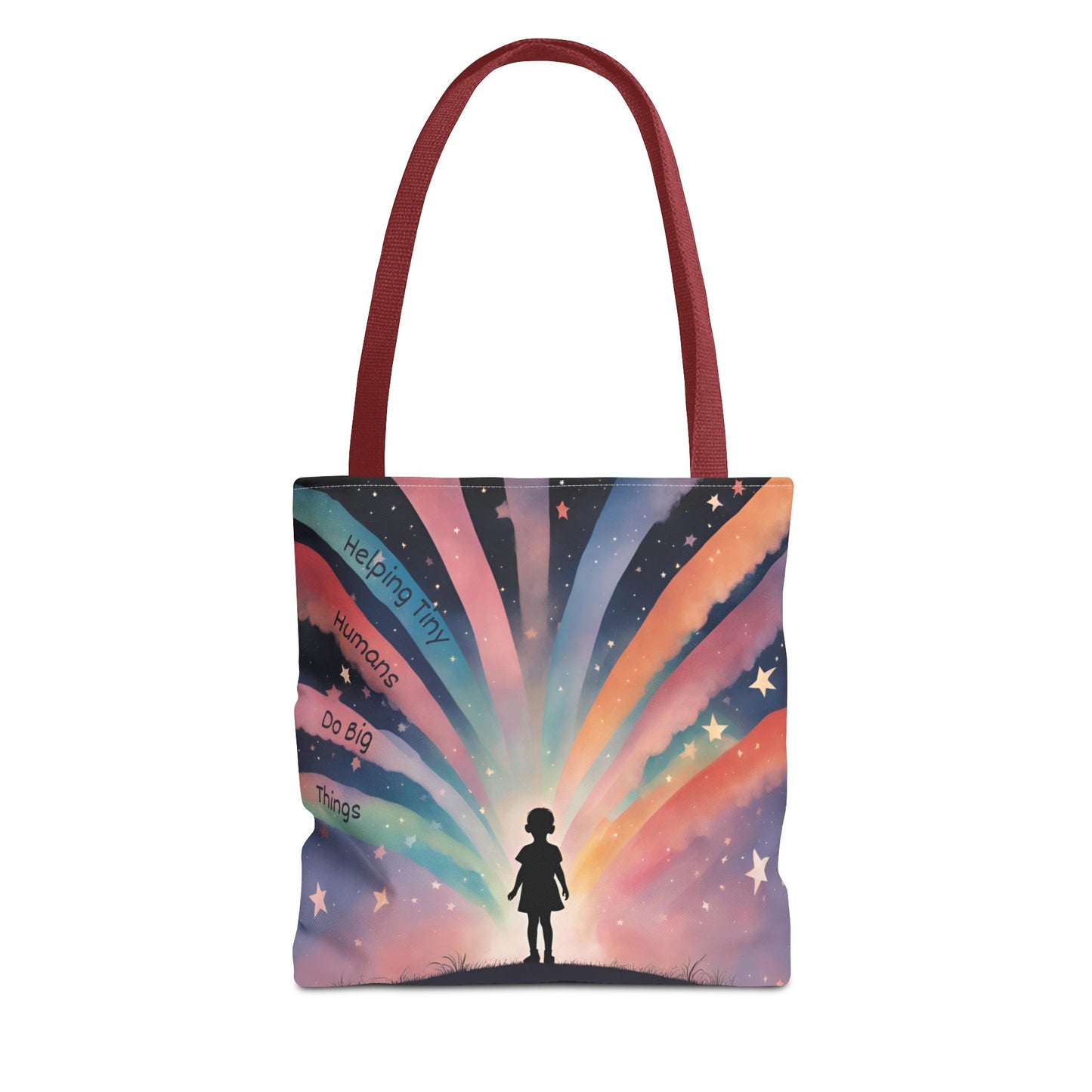 Helping Tiny Humans Do Big Things Tote - Inspiring Kids to Reach for the Stars