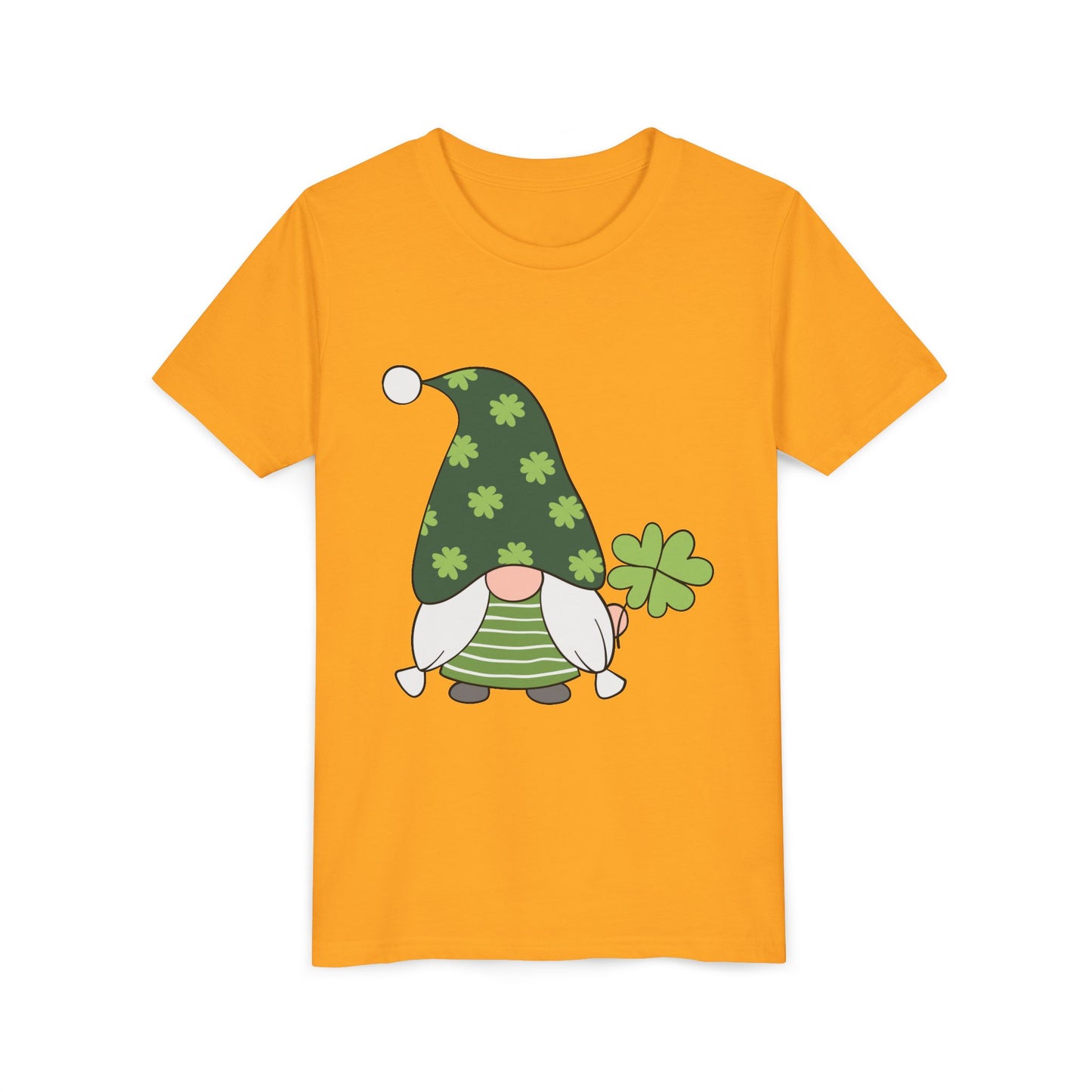 Shamrock Gnome Youth Tee | St. Patrick's Day Clover Kids Shirt