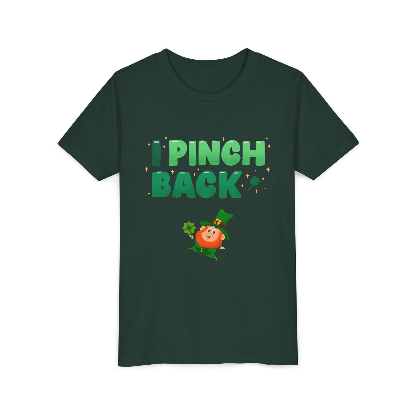 I Pinch Back Leprechaun Kids T-Shirt | St. Patrick's Day Shamrock Tee