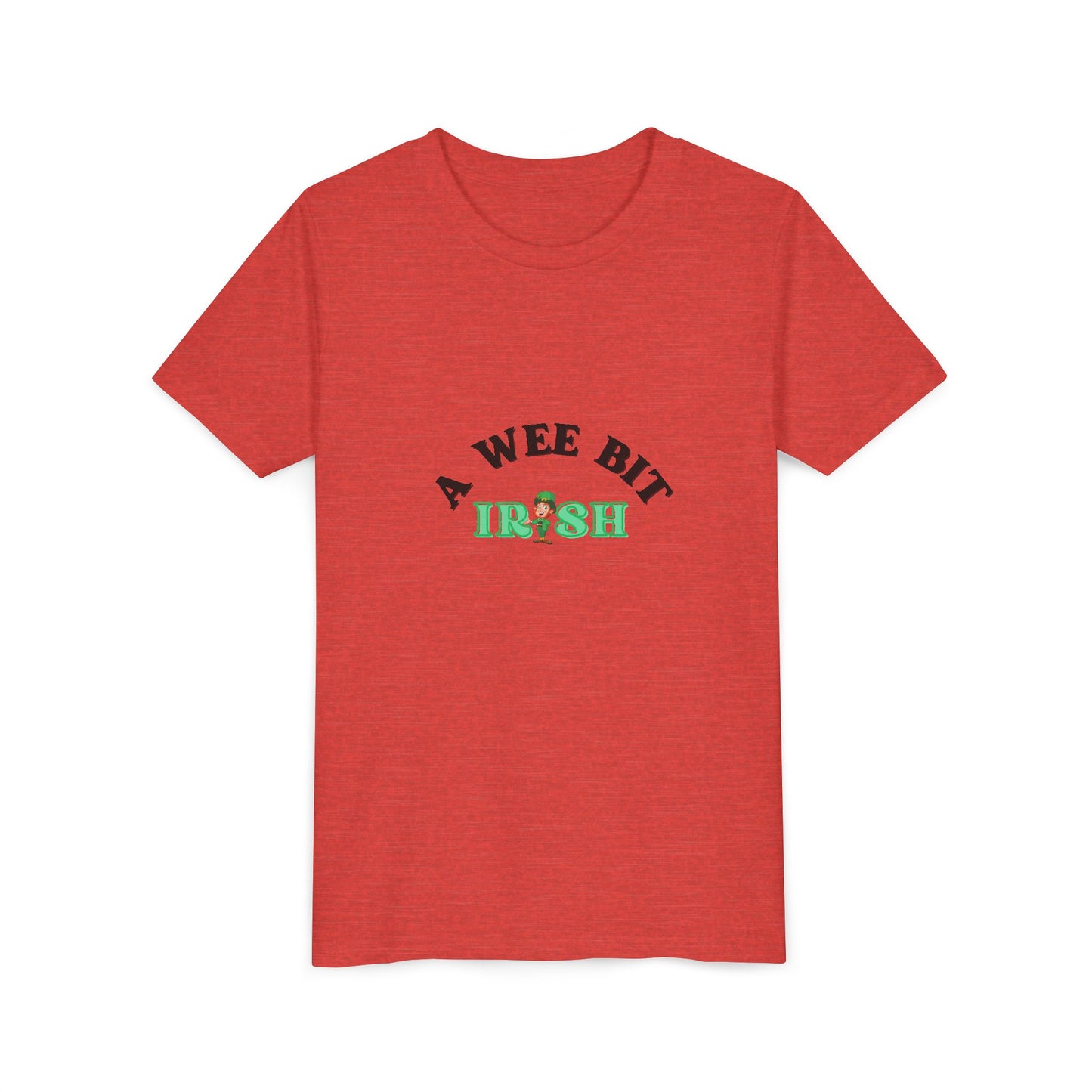 A Wee Bit Irish Youth Tee | St. Patrick's Day Shamrock Kids Shirt