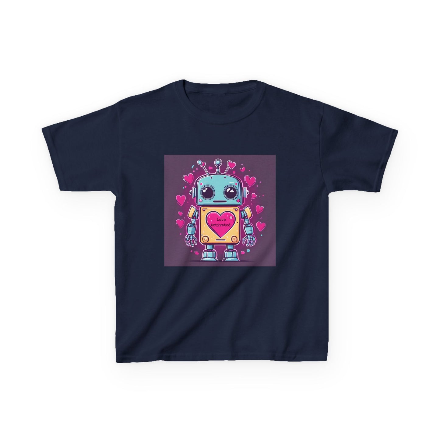 Love Activated - Robot Valentine's Kids' Tee