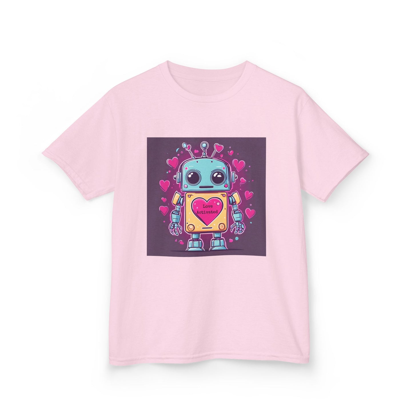 Love Activated - Robot Valentine's Kids' Tee