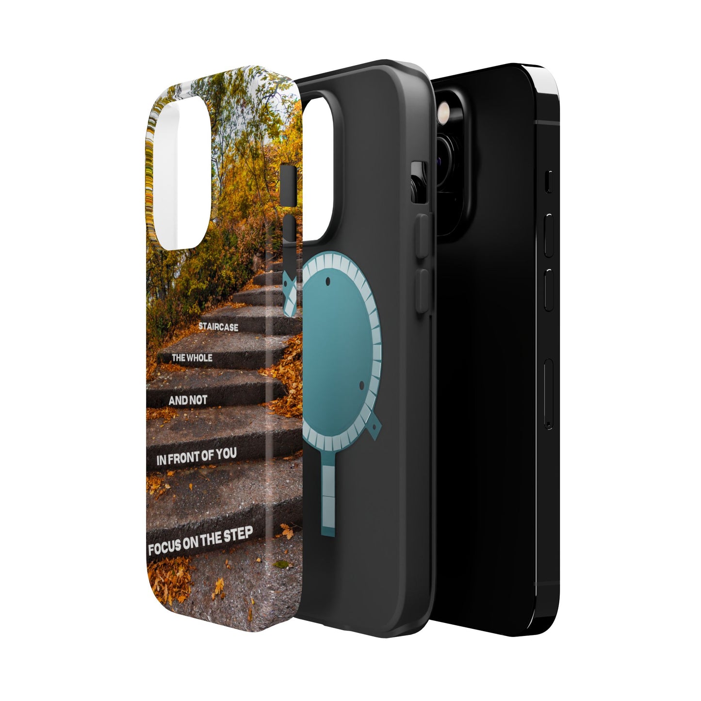 Autumn Steps: Focus on the Journey - Positive Reminder Phone Case
