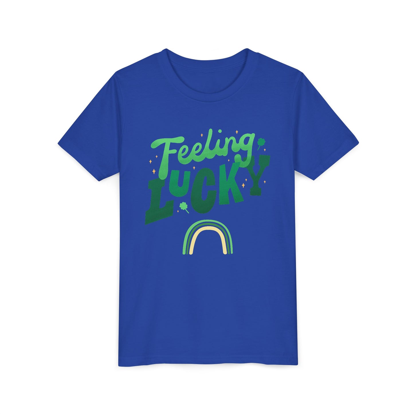Feeling Lucky rainbow Youth Tee | St. Patrick's Day kids shirt