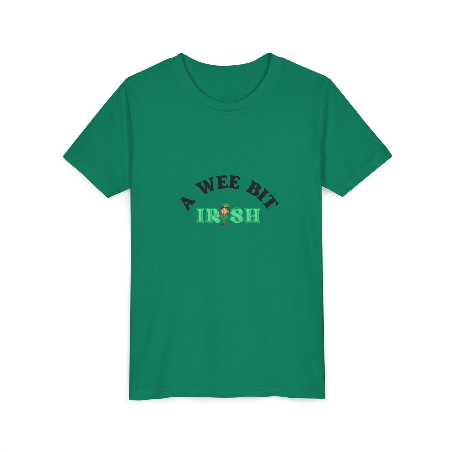 A Wee Bit Irish Youth Tee | St. Patrick's Day Shamrock Kids Shirt
