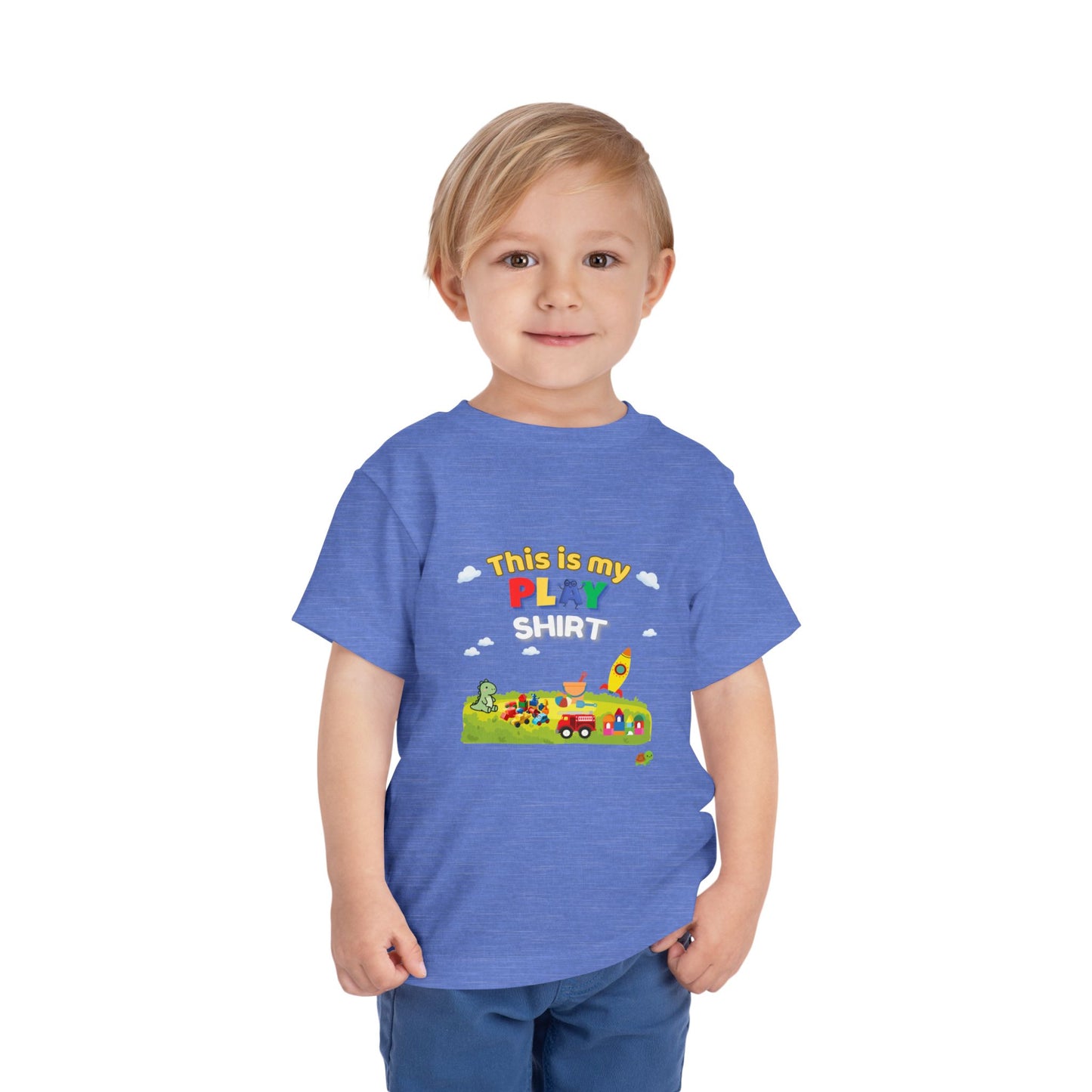This Is My Play Shirt Toddler Tee | Toy Train, Blocks, Rocket