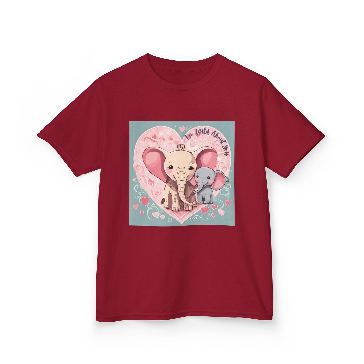 I'm Wild About You - Elephant Duo Valentine's Kids Tee
