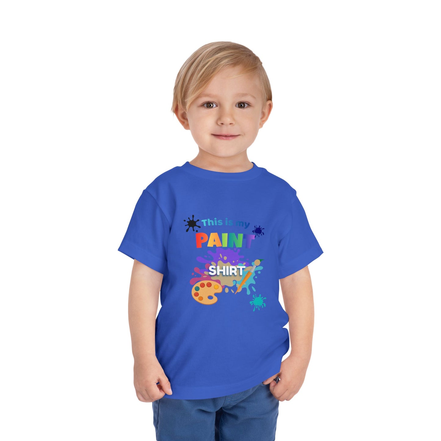 This Is My Paint Shirt Toddler Tee | Kids Painting Art Splash Shirt