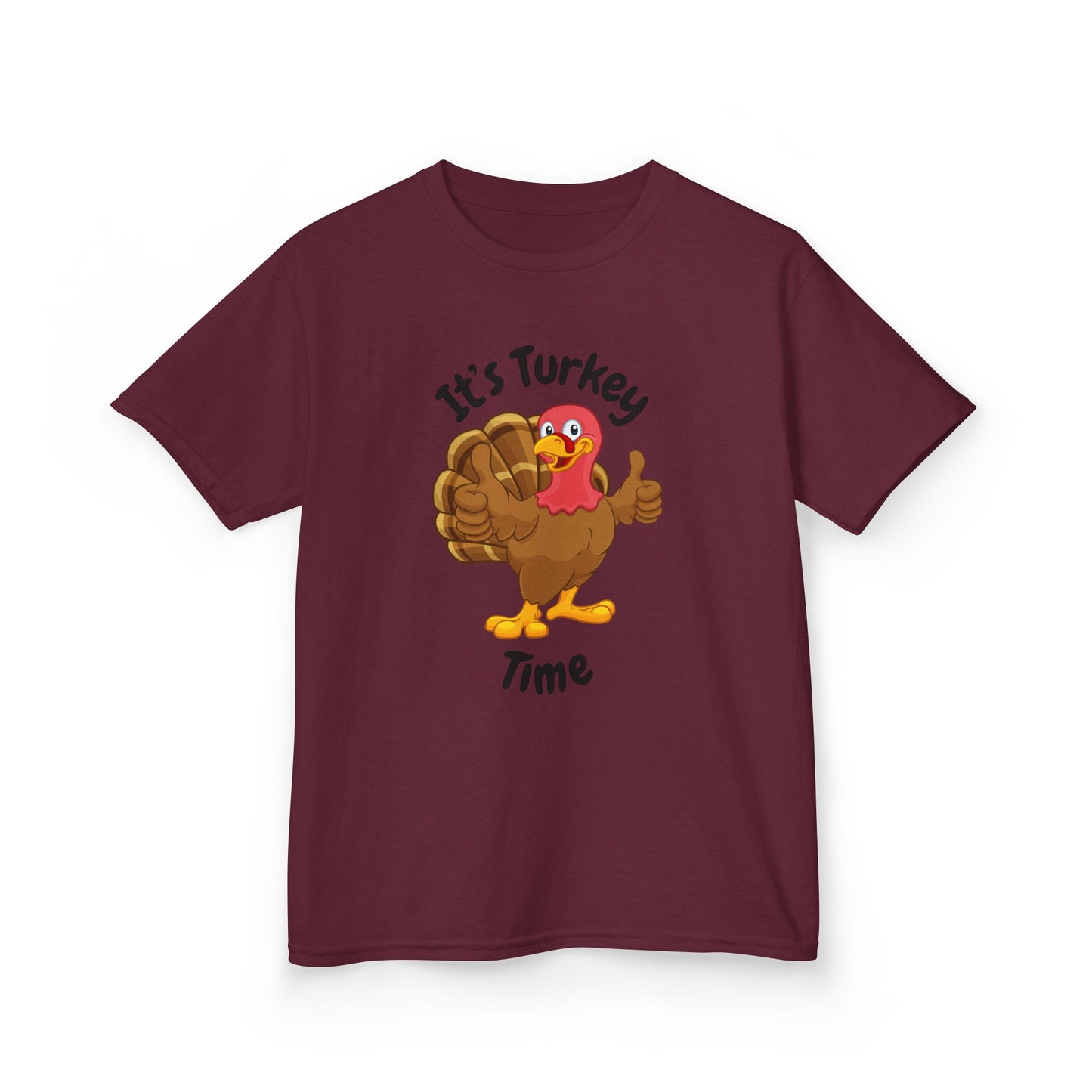 It's Turkey Time Kid Tee - Fun Thanksgiving Shirt for Boys and Girls