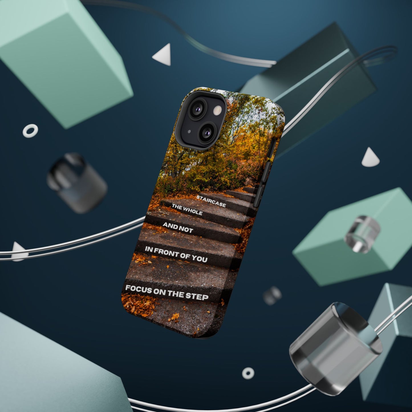 Autumn Steps: Focus on the Journey - Positive Reminder Phone Case
