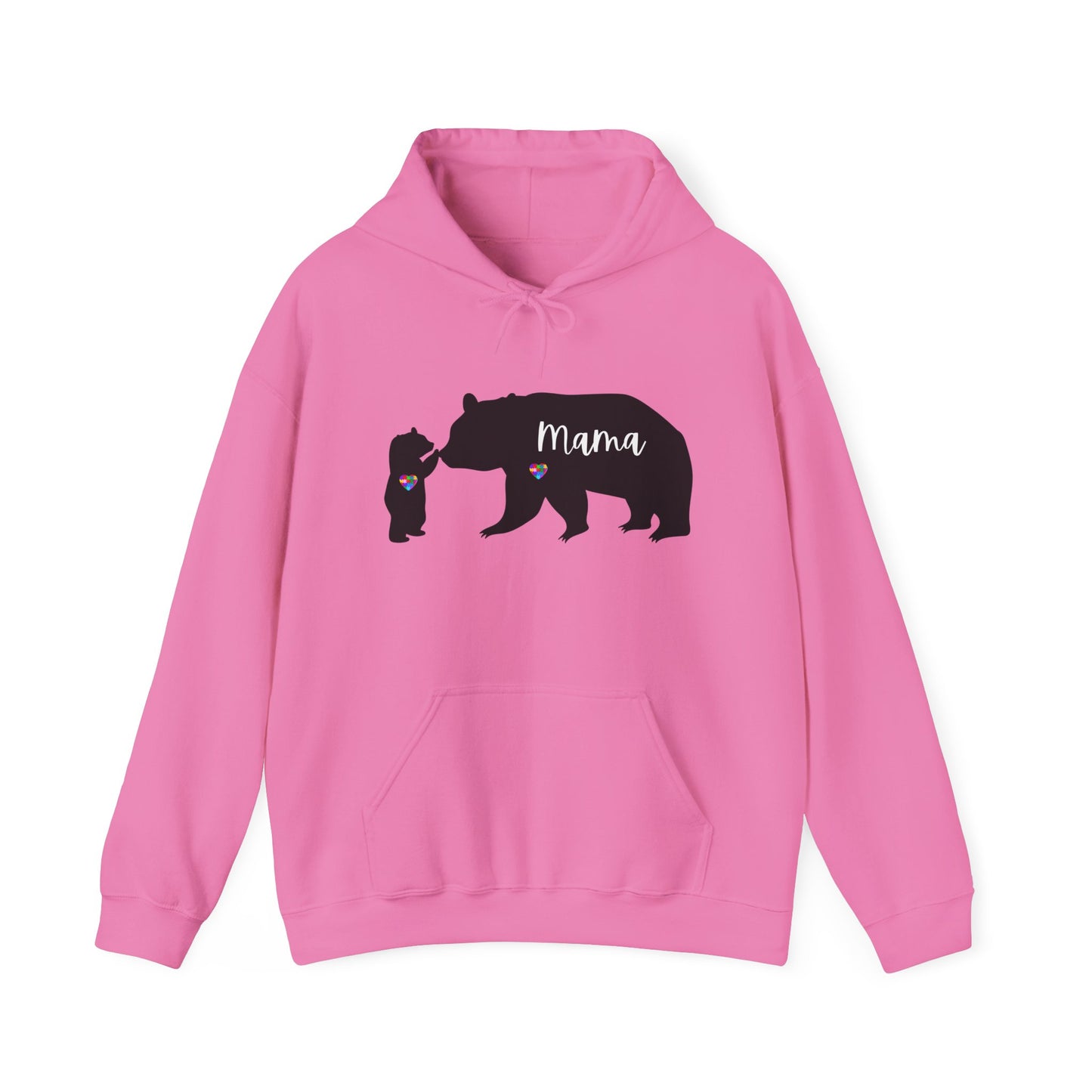 Autism Mama Bear & Baby Bear Hoodie, Unisex Sweatshirt for Moms, Cute Mama Bear Gift