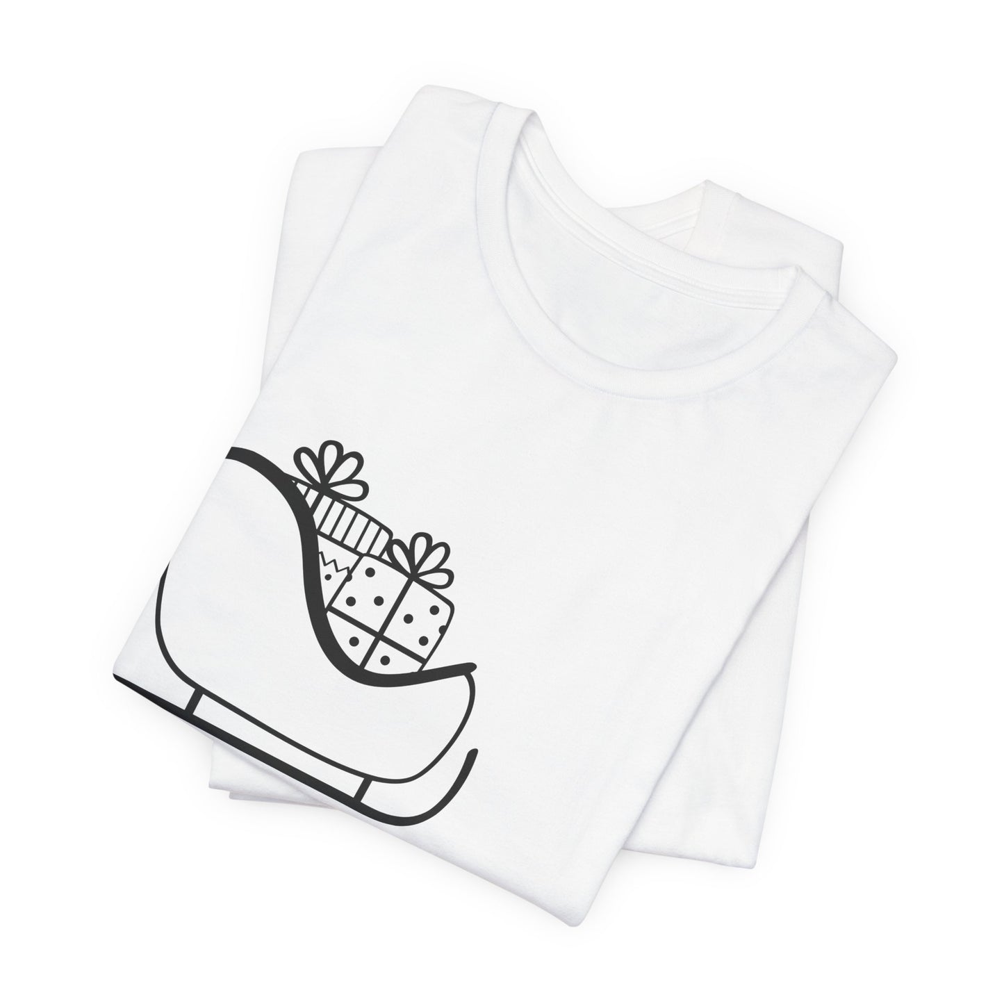 Sleigh All Day Holiday Shirt - Unisex Jersey Short Sleeve Tee - Holiday Gift - Funny Sleigh T-Shirt - Winter Snowflake Tee