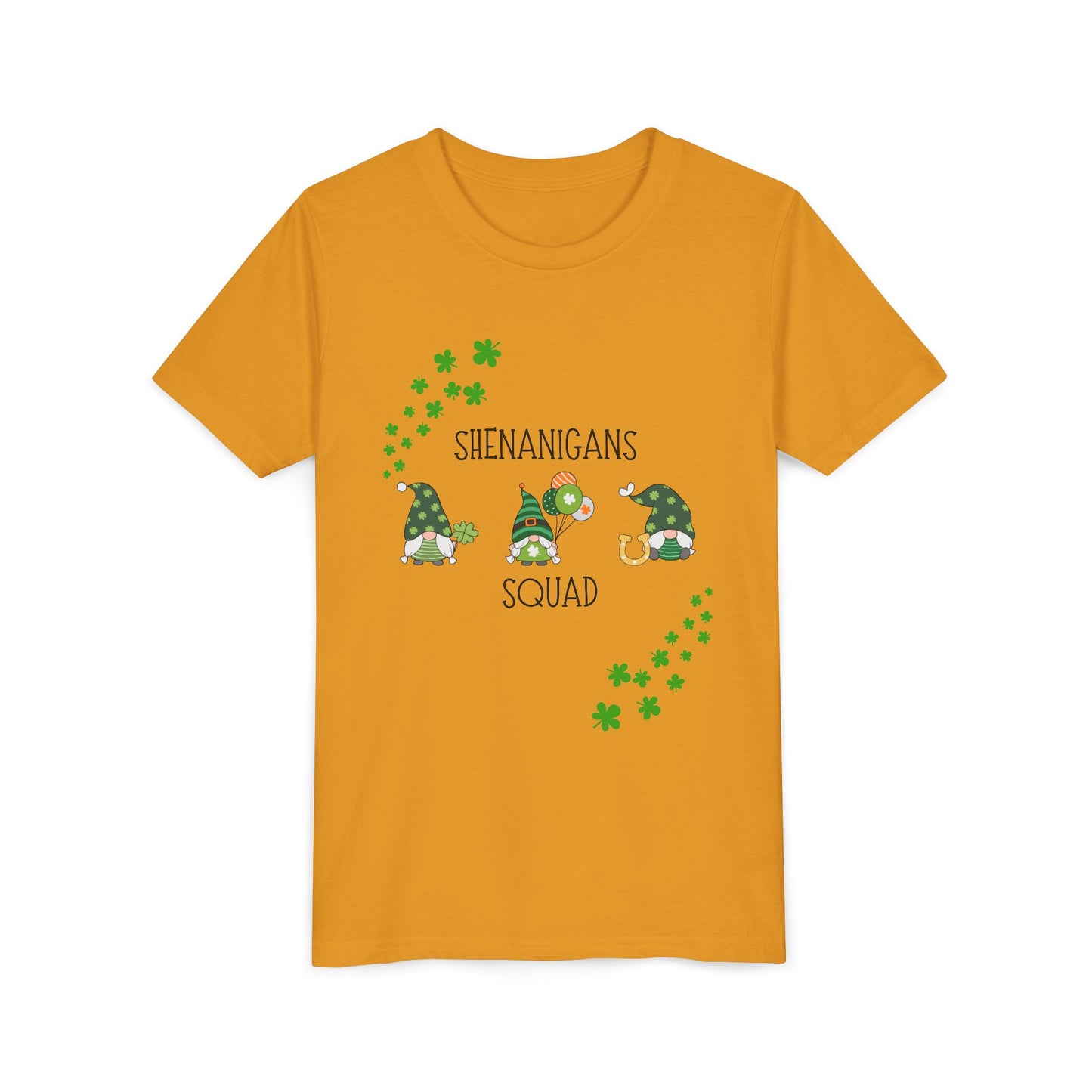 Shenanigans Squad Gnomes Youth Tee | St. Patrick's Day Shamrock Kids Shirt