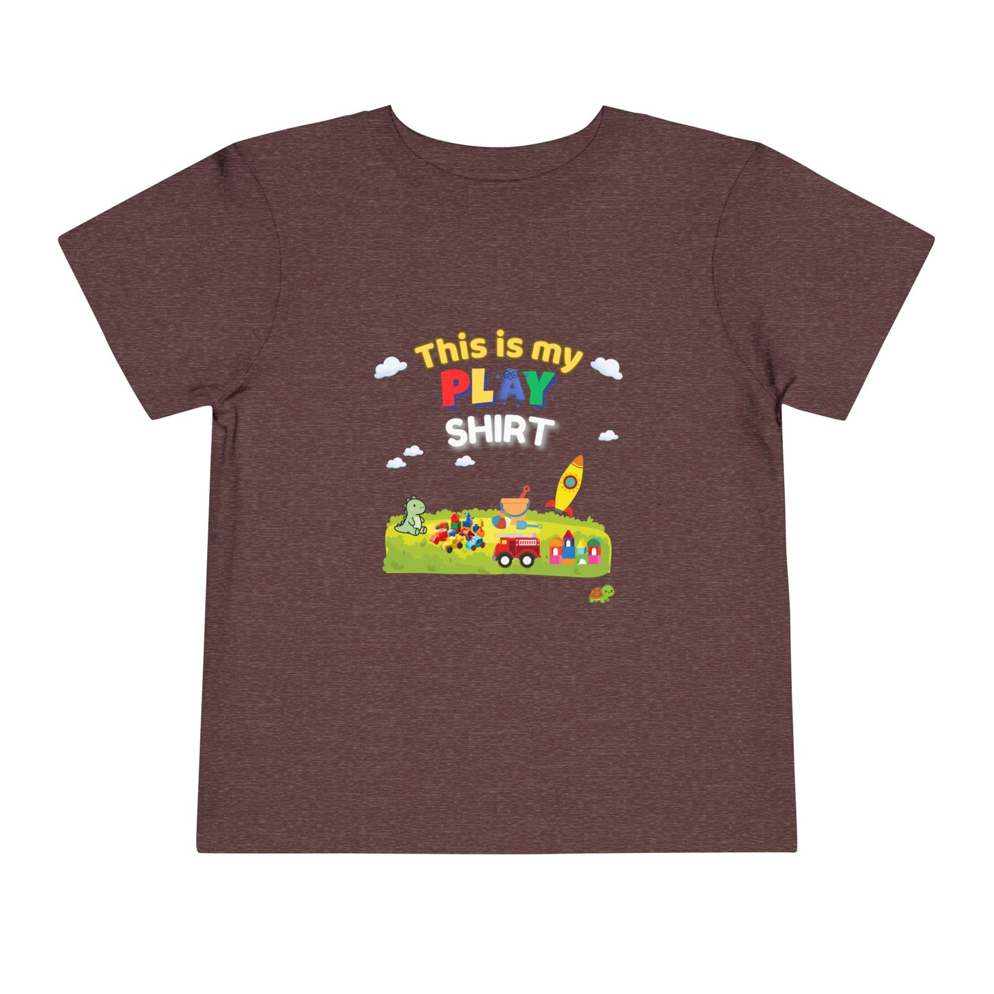 This Is My Play Shirt Toddler Tee | Toy Train, Blocks, Rocket