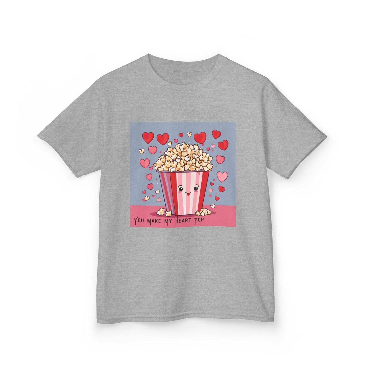 You Make My Heart Pop - Popcorn Valentine's Kids Tee