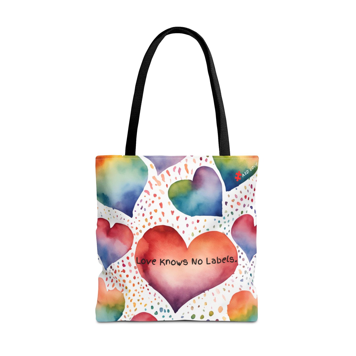 Love Knows No Labels Heart Balloons Tote Bag - Rise Above Division