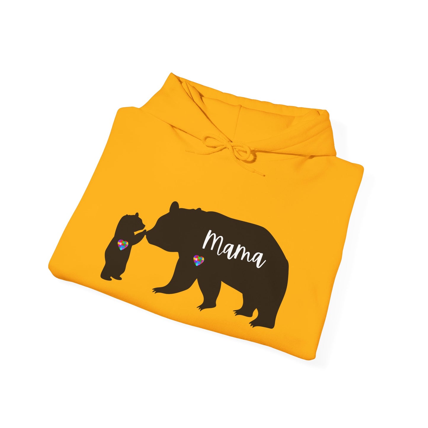 Autism Mama Bear & Baby Bear Hoodie, Unisex Sweatshirt for Moms, Cute Mama Bear Gift