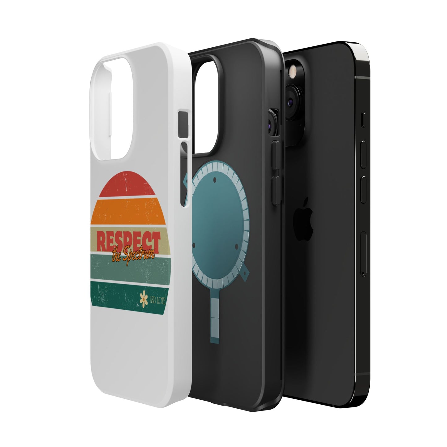 Vintage Rainbow: Respect the Spectrum - ASD Awareness Phone Case