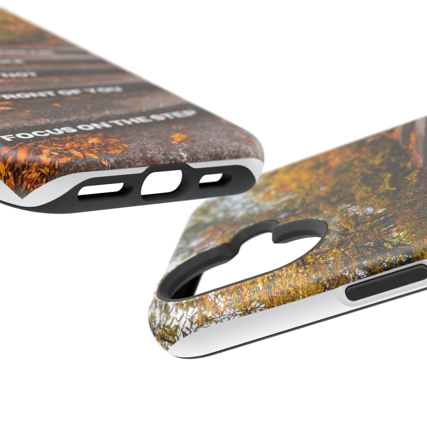 Autumn Steps: Focus on the Journey - Positive Reminder Phone Case
