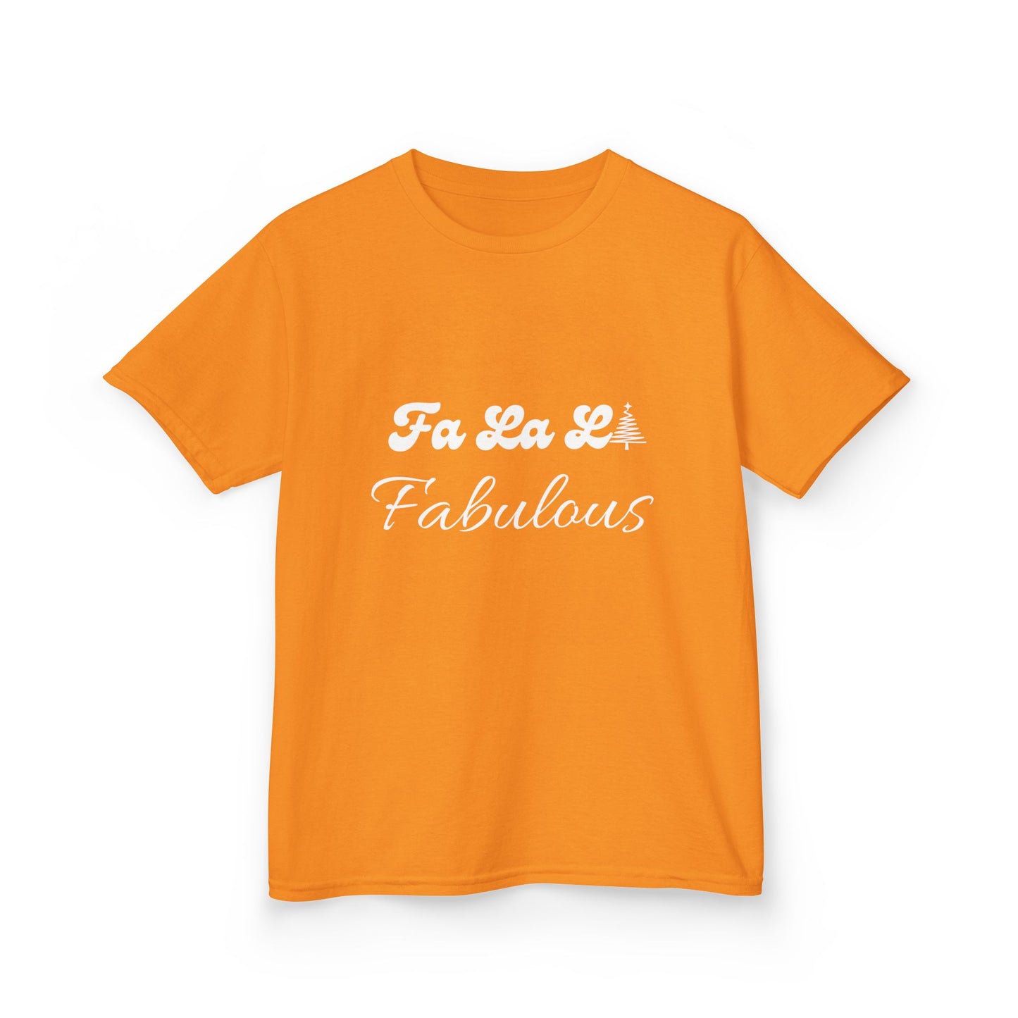 Fa La LA Fabulous Kids Tee - Fun Christmas Shirt for Boys and Girls