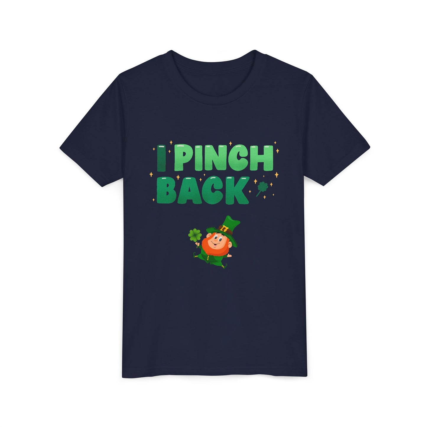 I Pinch Back Leprechaun Kids T-Shirt | St. Patrick's Day Shamrock Tee