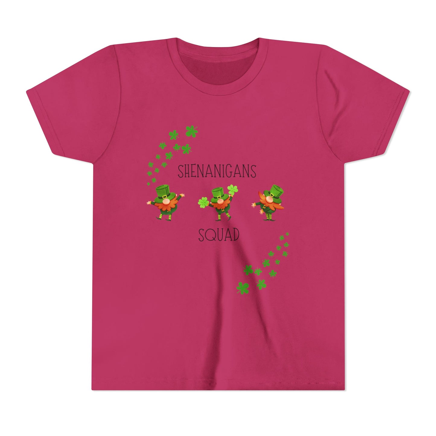Shenanigans Squad Youth Tee | St. Patrick's Day Leprechaun Shamrock Shirt