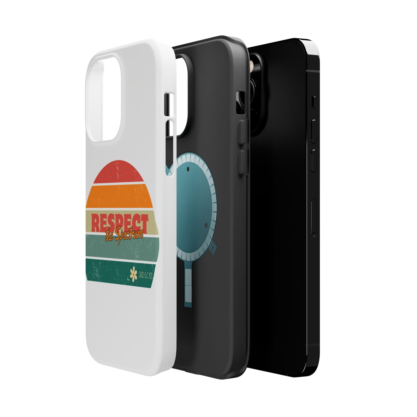 Vintage Rainbow: Respect the Spectrum - ASD Awareness Phone Case