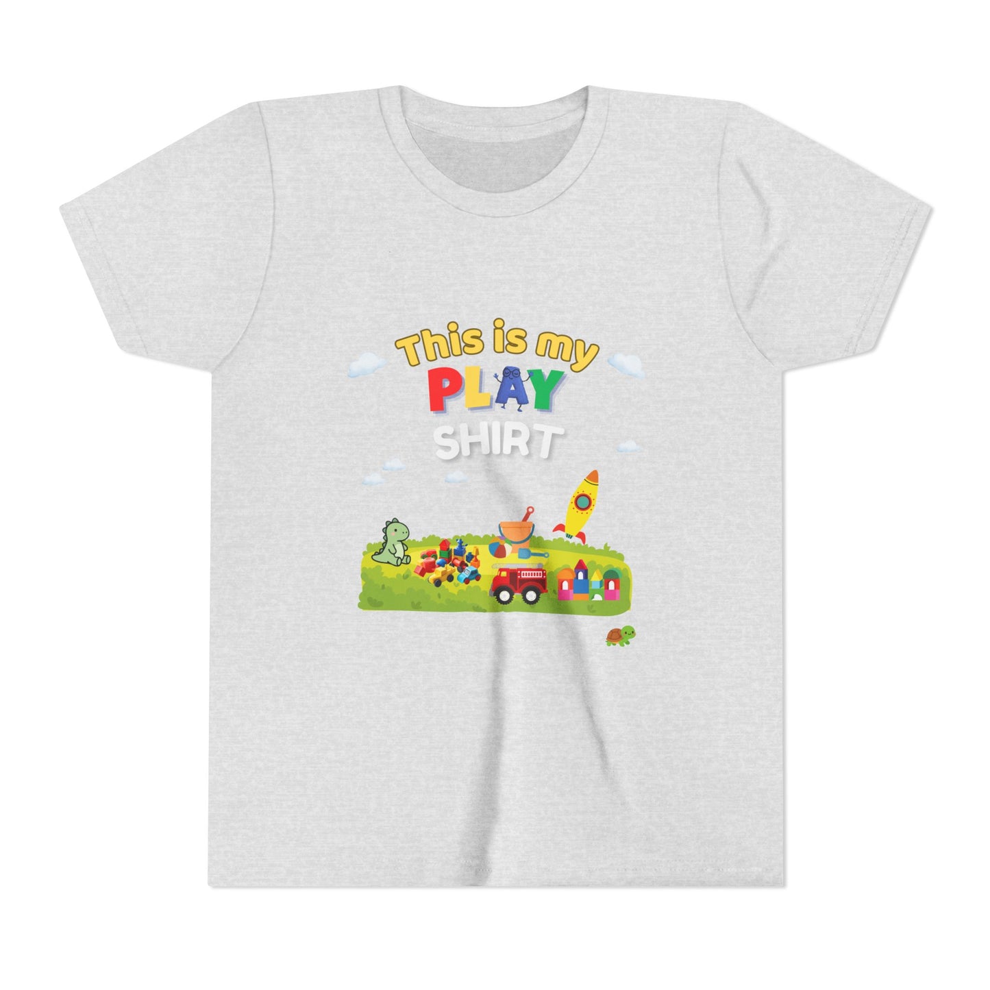 This is My Play Shirt Youth Tee | Toy Rocket, Blocks, Truck Kids Shirt